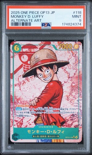 Monkey.D.Luffy (Parallel) graded PSA 9 for sale on eBay