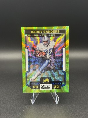 2023 Score Barry Sanders Electric /99 #87 HOF