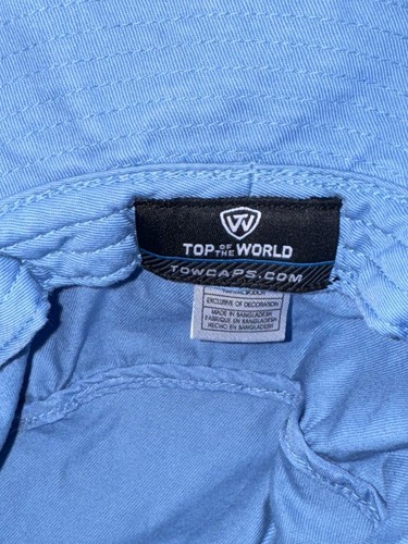 Cappello a secchiello North Carolina Tar Heels blu top del mondo logo - Foto 5 di 8