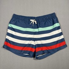 Vintage Chubbies Swim Trunks Men  s Medium Lined Red White and Blue Made in USA