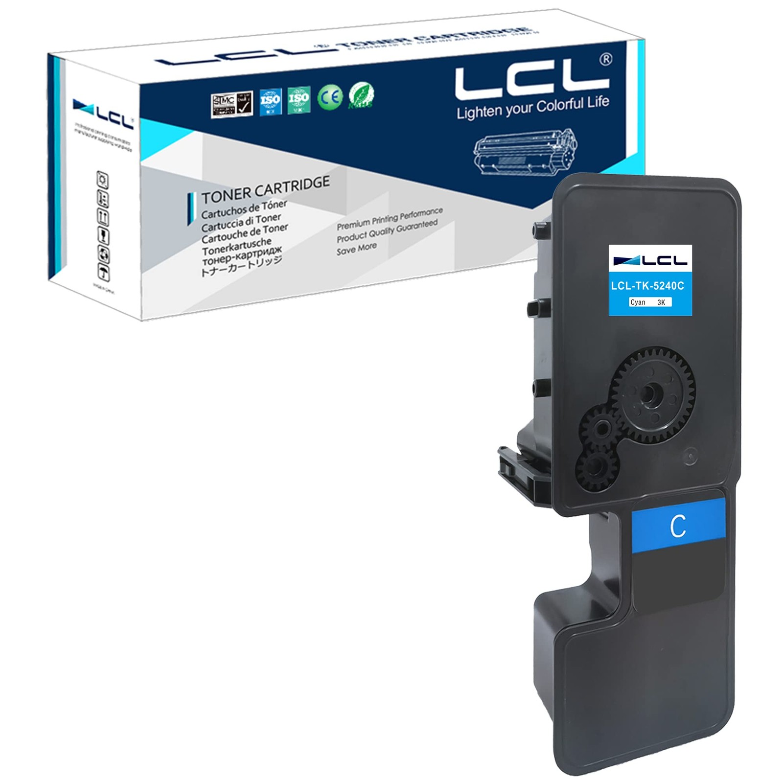 Toner Cyan TK-5240C Compatible pour Imprimante ECOSYS | 1T02R7CNL0