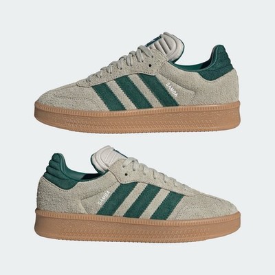 Adidas Samba XLG Junior Putty Grey/ Collegiate Green JQ9886 Size 7 Women s 8.5