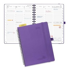 2026 Planner Medium - 6.5'' x 8.5'' with Hourly Schedule, Vertical Layout -
