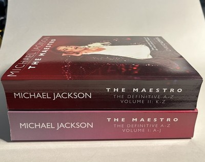 FULL SET MICHAEL JACKSON THE MAESTRO (A-J) + (K-Z) VOLUME 1 + 2 PAPERBACK BOOKS 