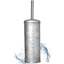 Rustic Toilet Bowl Brush and Holder, Farmhouse Bathroom Toilet Brush for Farm...