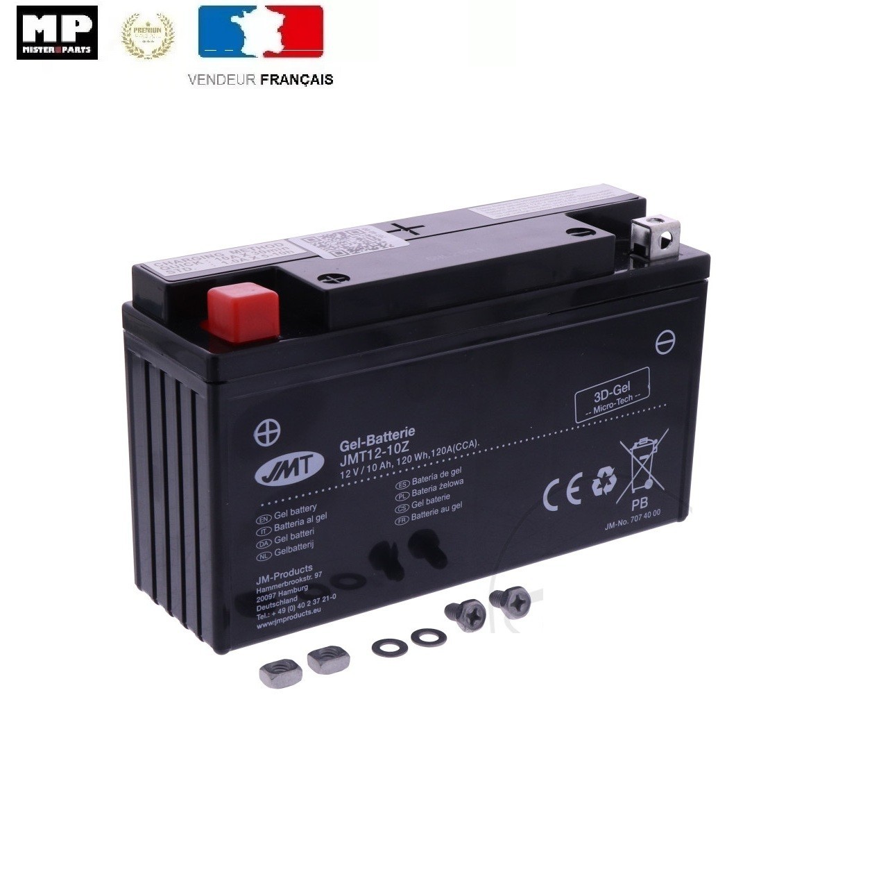 Batterie YT12-10 gel Zontes Z2 125 pour trajets urbains et balades