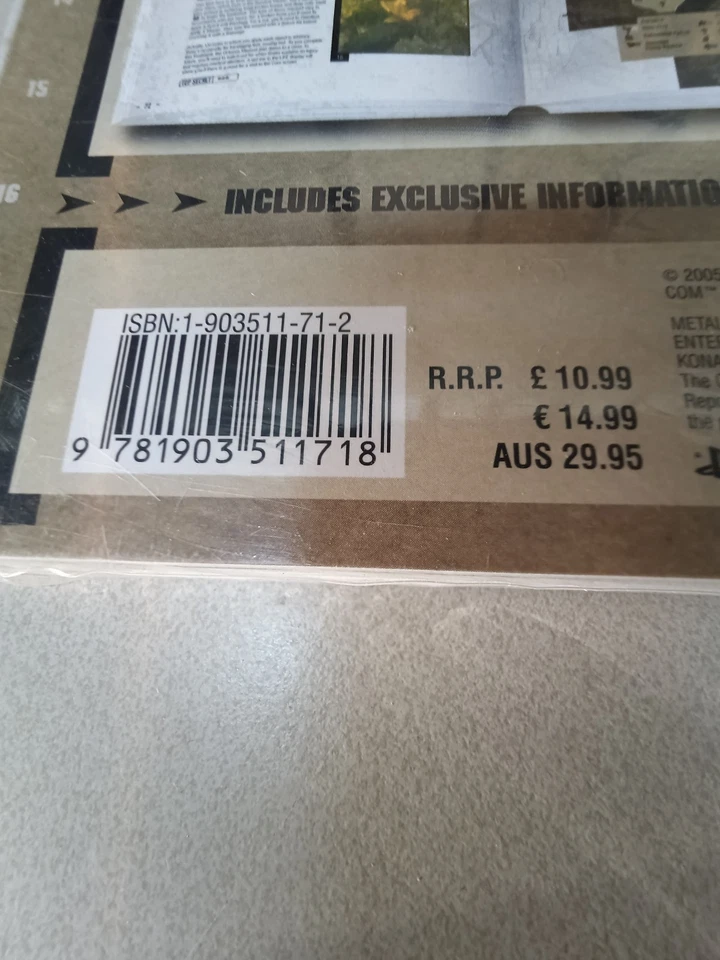 SEALED Metal Gear Solid 3 Official Guide Piggyback 2005 PS2 Strategy Book MGS3 - Image 3 of 3