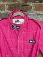 PINK MIR Race line GO KART RACE SUIT SIZE 44 Kids XL MGI sportswear Italy Alpine