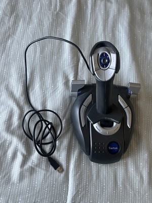 SAITEK ST290 PRO 5 Button Joystick & Throttle Flight Sim Controller USB UNTESTED