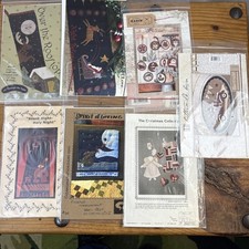 Lot 7 Christmas Quilting Patterns Stocking, Ornaments, Snowmen, Table Toppers