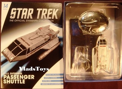 Passenger Shuttle Enterprise Ncc-1701 Eaglemoss Star Trek Shuttlecraft Issue #14