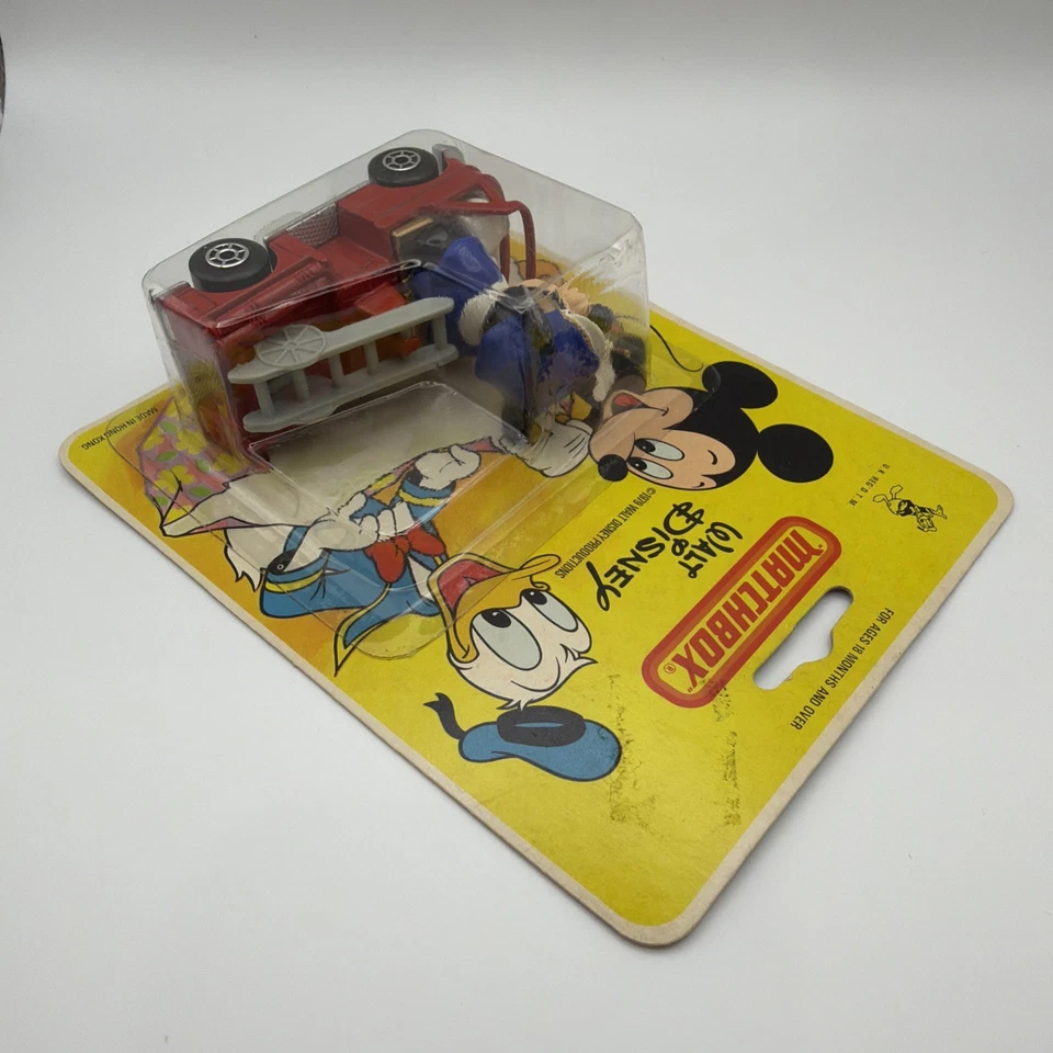 Matchbox Die Cast 1979 Walt Disney Mickey Mouse Fire Truck Toy Hong Kong NIB - Image 4 of 4