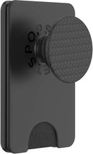PopSockets - MagSafe PopWallet Magnetic Wallet  Grip w/Ring - Carbonite Weave