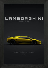 1997 Lamborghini Diablo SV gerahmtes Wandbild...