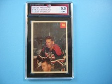 1954/55 PARKHURST HOCKEY CARD #78 AL DEWSBURY KSA 5.5 EX+ LUCKY PREMIUM PARKIE