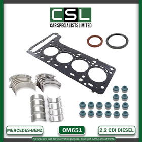 Mercedes-Benz OM651 2.2 CDI Timing Chain Kit Piston Rings Std Connecting Rods Conversion Kit