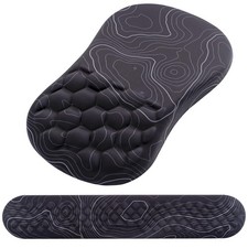 Mouse Pad Wrist Support, 2 in1 Keyboard Wrist Rest Ergonomic Mouse Pad, Non-...