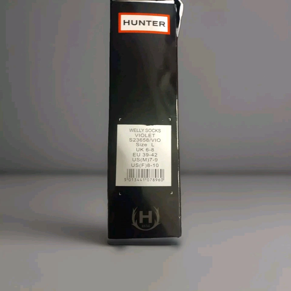 Meias Hunter Fleece Welly: Violeta Tamanho 6-8 (EUA) 39-42 (UE) (Tamanho G) Novas - Imagem 3 de 3