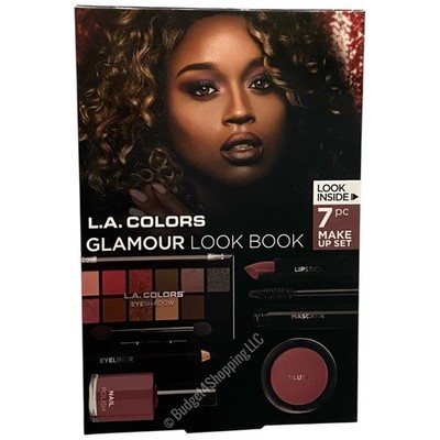 L.A. Colors 7 Pieces Glamour Look Book  Makeup Set, Glam Queen