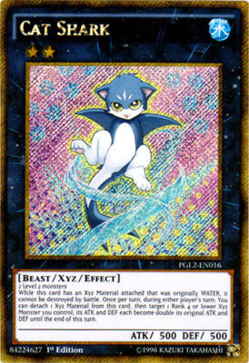 Yu-Gi-Oh! Sammelkarte – Cat Shark (PGL2-EN016), Premium Gold: Return Of The Bling, Unlimited Edition, Gold Secret Rare