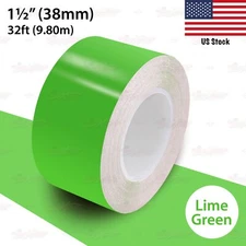 1-1/2" Roll Vinyl Pinstriping Pin Stripe Line Tape Decal Sticker 38mm LIME GREEN