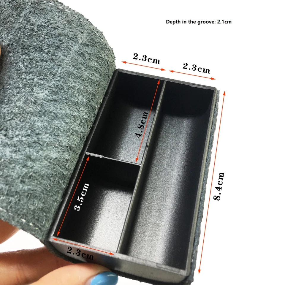 Hawaiian Metal Guitar Slider Case Nail Bag Musical Electric Acoustic guitar pick - image 2 of 4