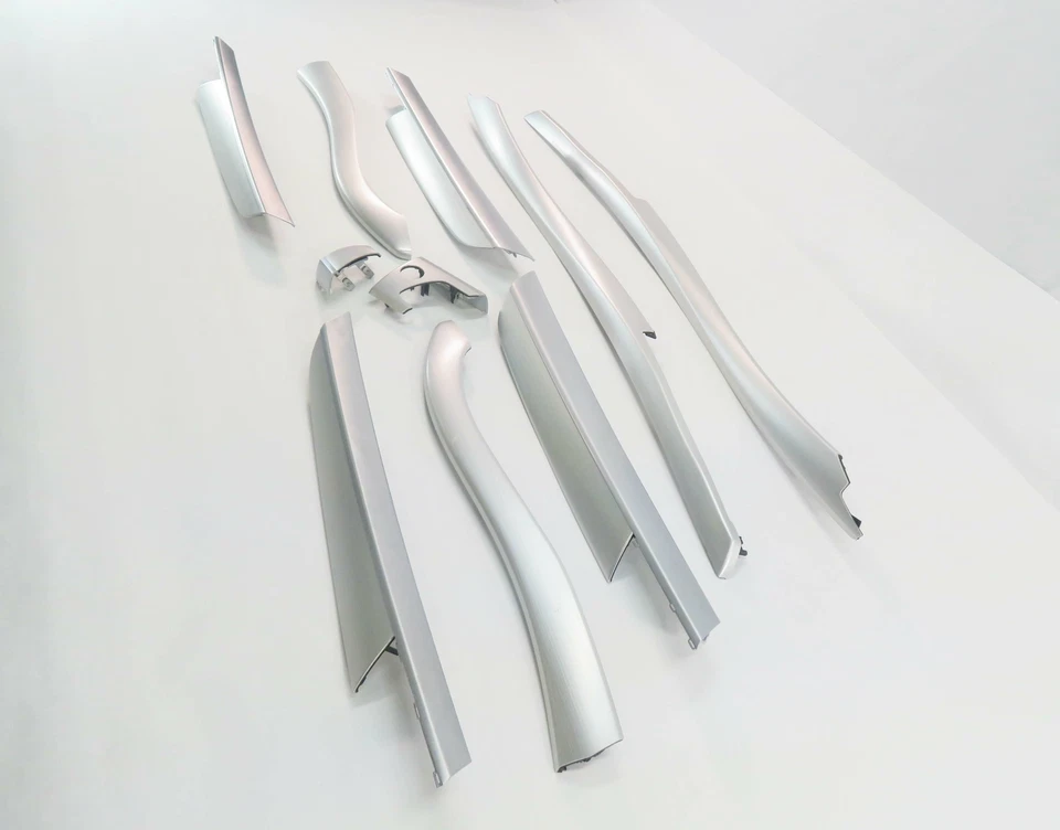 BMW X6 (E71) 2008 tablero puerta consola moldura panel conjunto-10 (aluminio cepillado) Foto 2 de 4