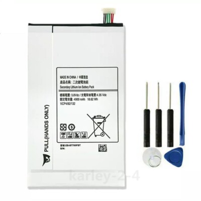Battery For Samsung Galaxy Tab S 8.4'' SM-T700 T701 T705 EB-BT705FBE +Tool 4900mA
