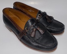 Footjoy Mens Black Leather USA Made Slip On Dress Shoes Size 9C