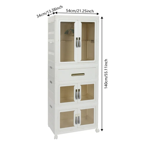 Clothes Storage Cabinet Free Standing Storage Organizer Baby Clothes Cabinet - Picture 2 of 15