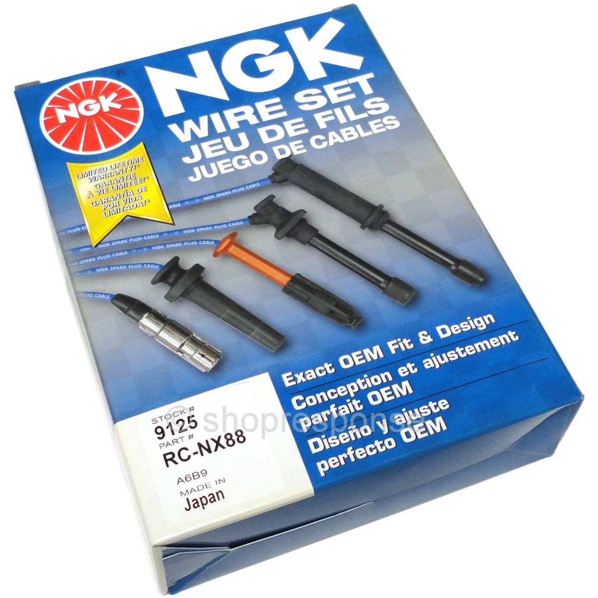 NGK RC-NX88 Spark Plug Wires Ignition Cables Fits 89-90 Nissan