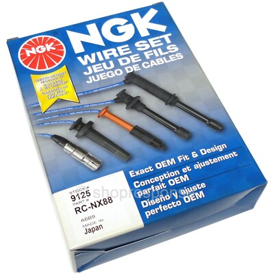 NGK RC-NX88 Spark Plug Wires Ignition Cables Fits 89-90 Nissan