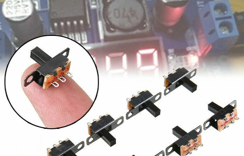 5 Pcs SPDT ON-Off Miniature Slide Switch Electronic Component DIY Power UK
