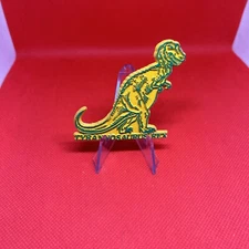 Tyrannosaurus Rex Refrigerator Fridge Magnet ~ Vintage ~ Yellow / Green