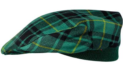 Herren Tartan Flatcap MacArthur Ancient Tartan kariert Einheitsgröße schottisch hergestellt Mütze
