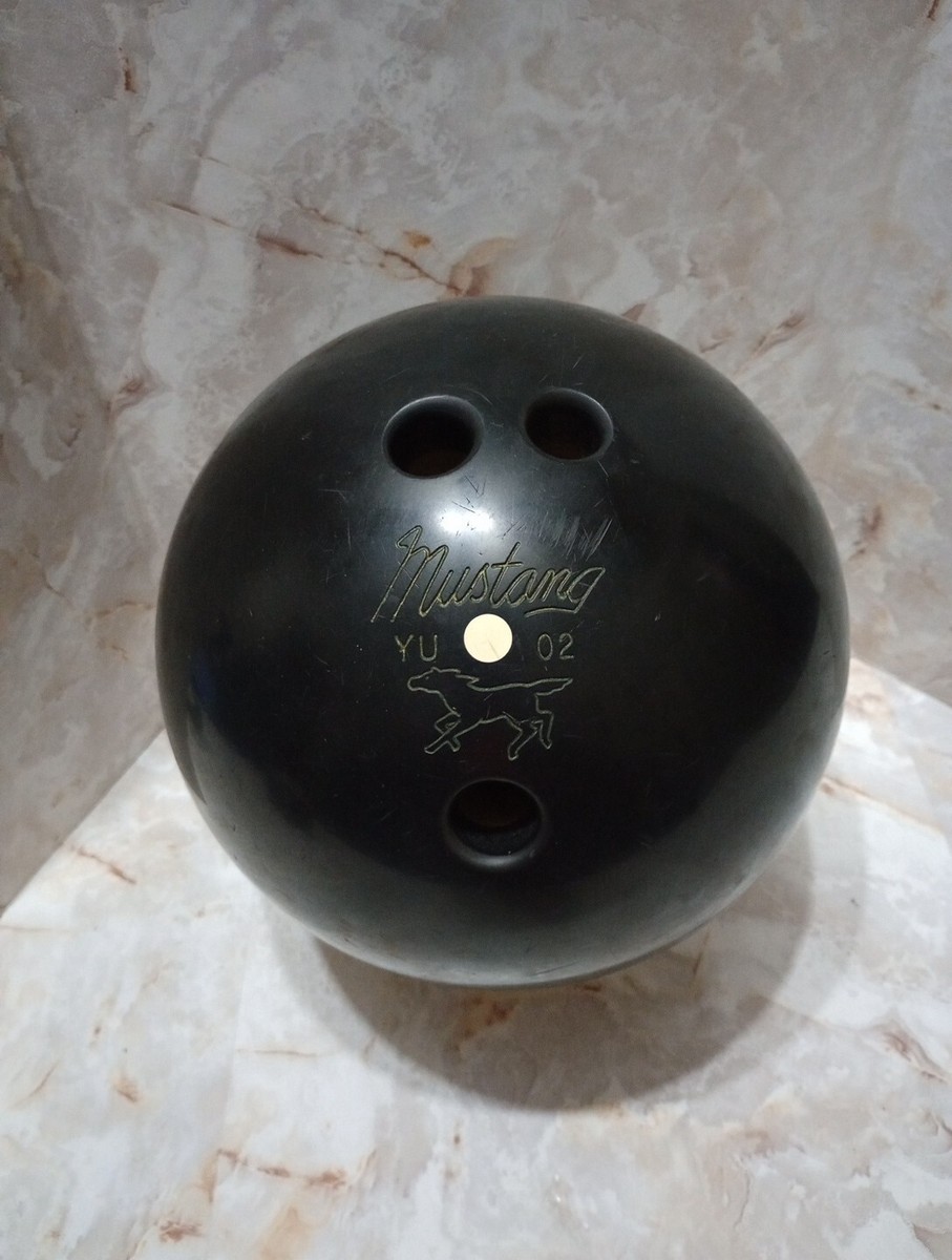 Vintage Mustang Bowling Ball 12 Lb 1 Oz YU 02 | eBay