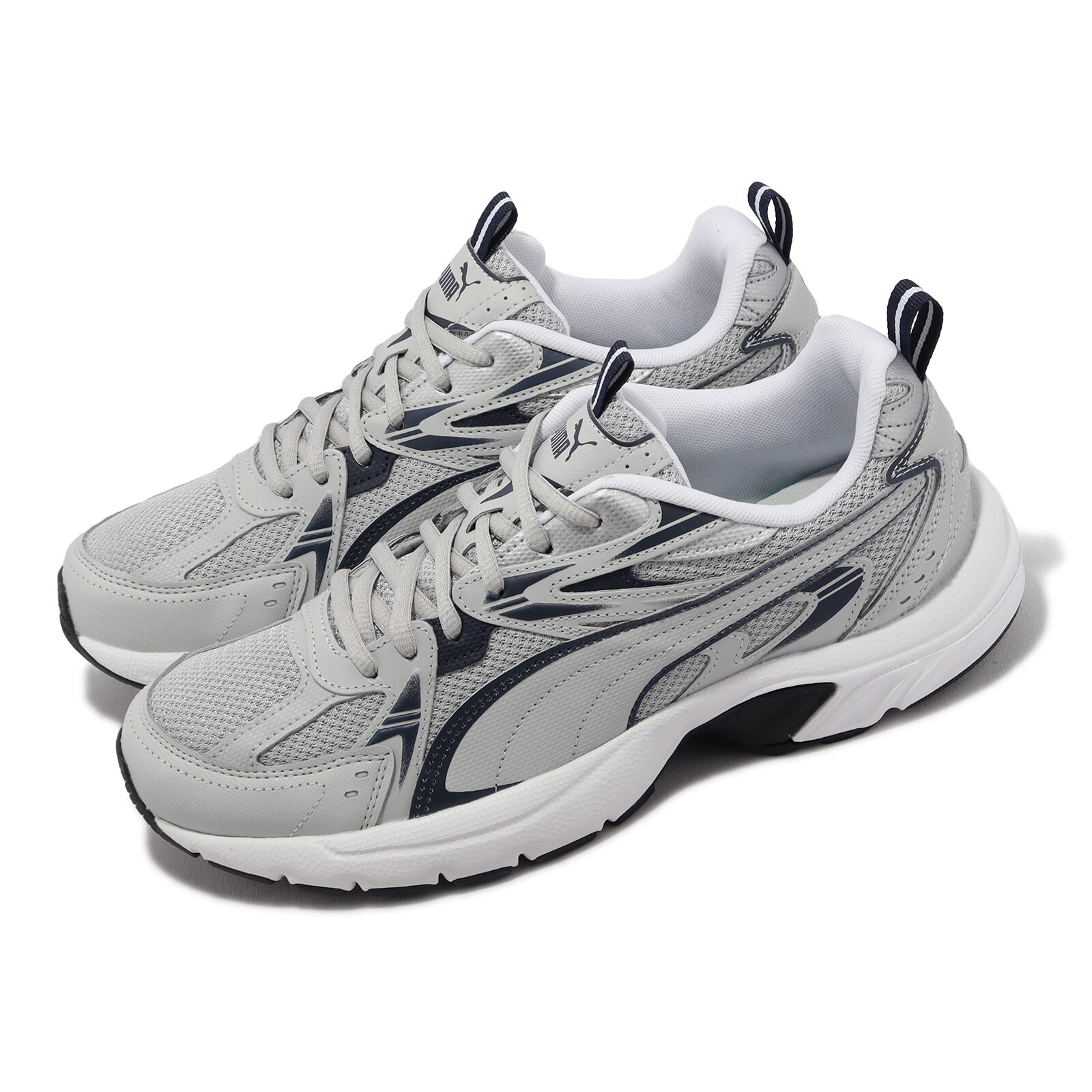 Puma Milenio Tech Ash Grey Navy Silver Мужская повседневная обувь LifeStyle 392322-03