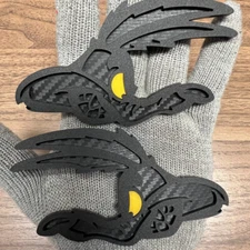 Coyote Badges Emblem Yellow Eye Matte Premium, 2 Badges, Fender Angry Agressive