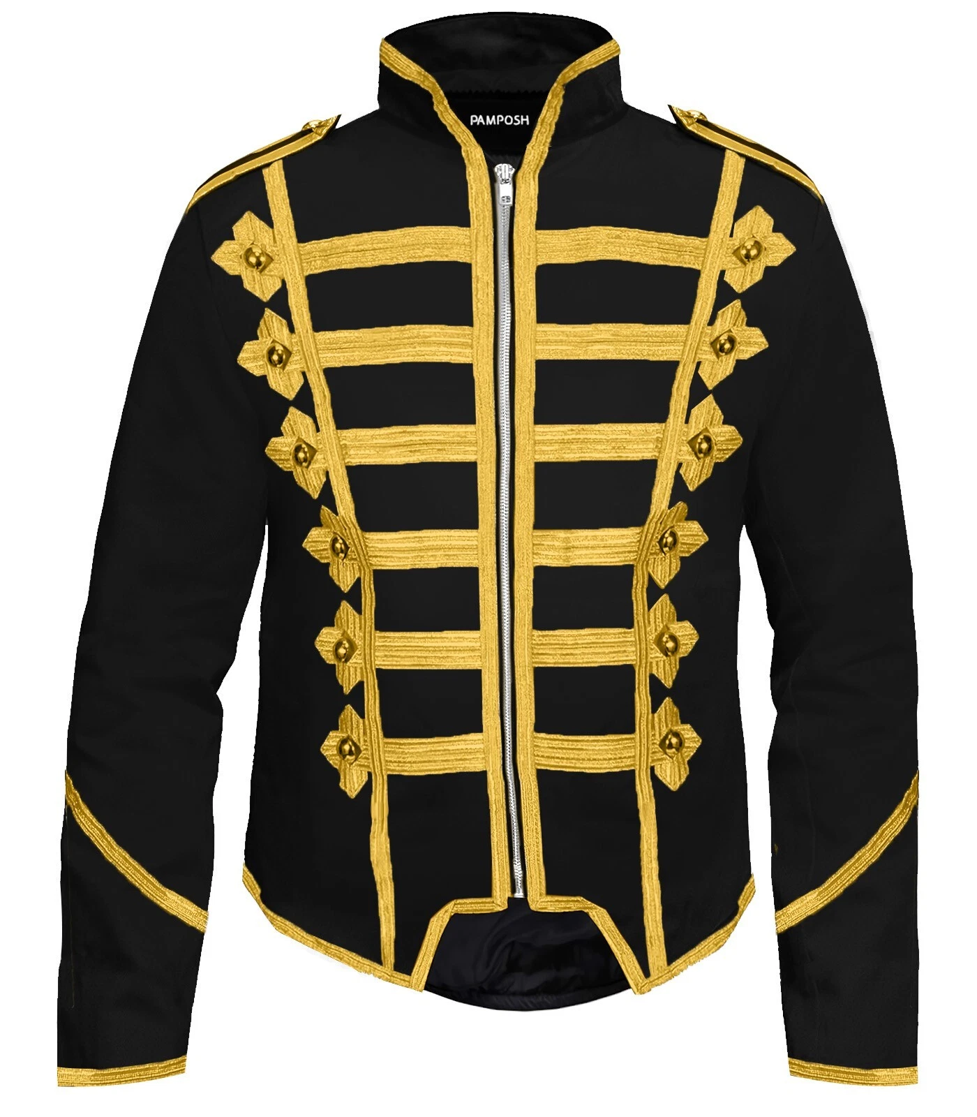 Hussar Jacket Mens Casual Cloth Steampunk Napoleon Military Drummer Prade Jacket
Opens in a new wind