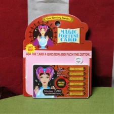 MAGIC FORTUNE CARD clairvoyance Madame Zora novelty toy Supernatural Sorcery