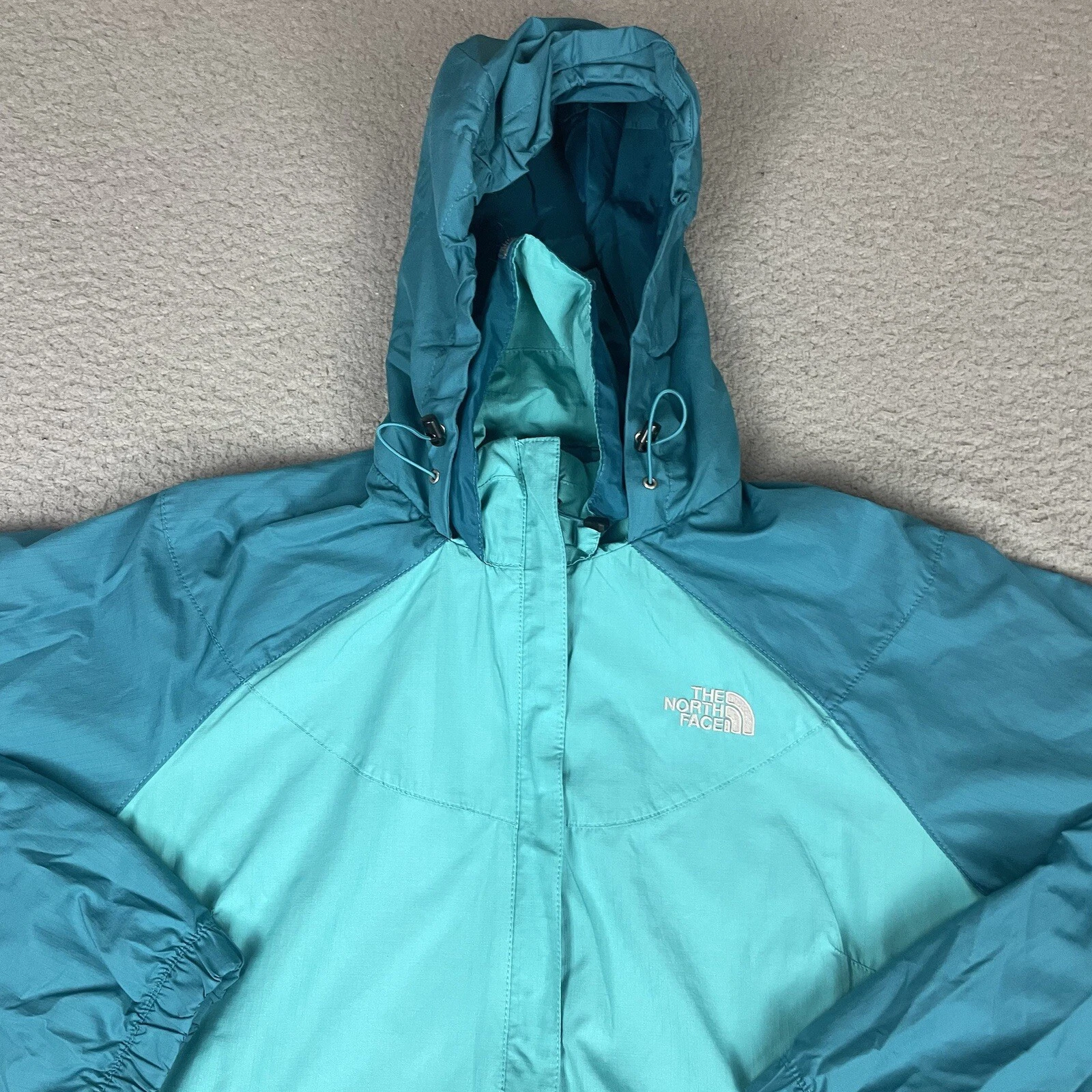 north-face mint mesh lining outdoor hooded coat jacket
