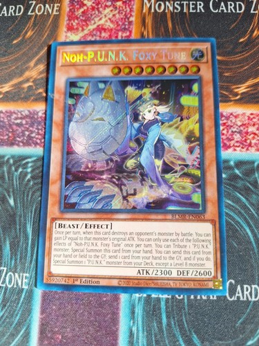 Yu-Gi-Oh! Noh-P.U.N.K. Foxy Tune BLMR-EN063 Secret Rare 1st Edition Near Mint