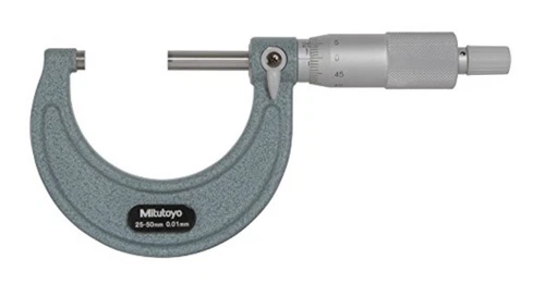 MITUTOYO / STANDARD OUTSIDE MICROMETER (25-50mm) / M110-50 / MADE IN JAPAN
