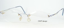 OWP Design 1625 Blaue Gold Andere Designer Fassungen Brillen Randlos 50-19-135mm