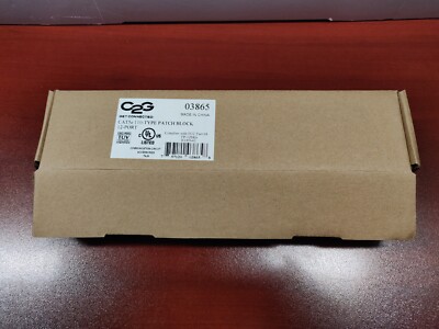 C2G 12-Port Cat5E 110-Type Cross-Connect Patch Block (Open Box)