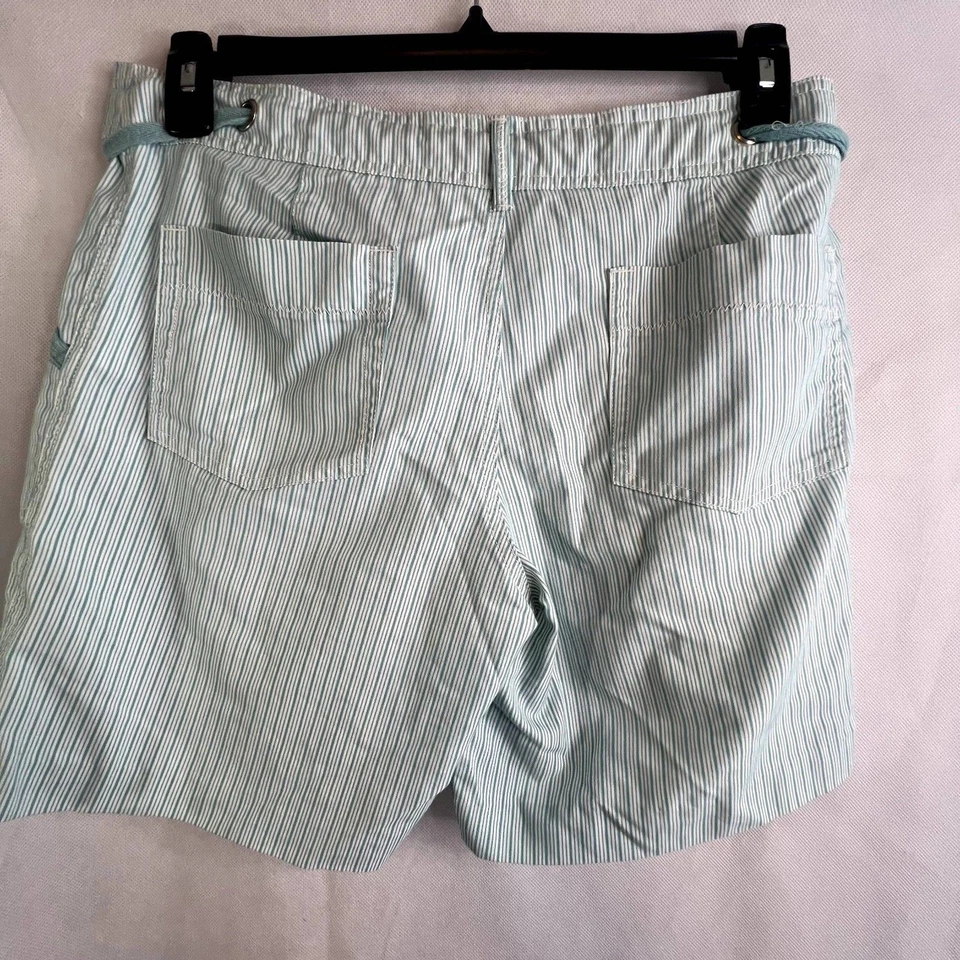 Bermudas de algodón a rayas impermeables talla 8 informales básicos Foto 2 de 4