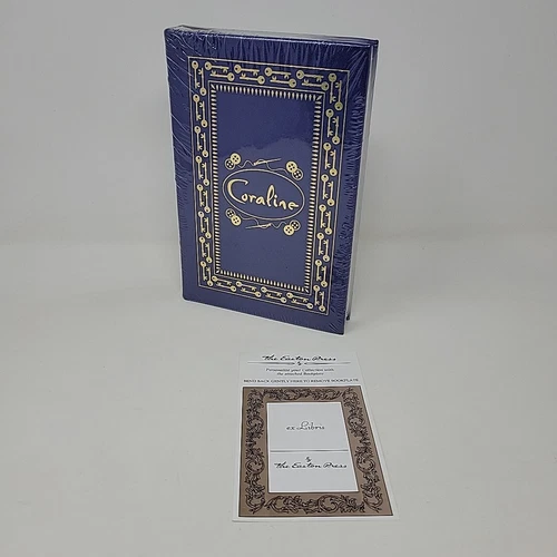 Coraline NEIL GAIMAN SIGNED New Sealed Easton Press Leather Bound Gift Hardback