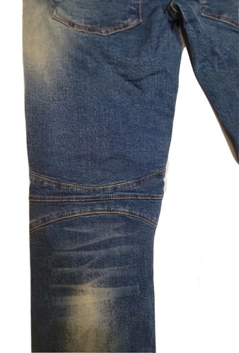 KDNK 1141411 Mens Size 34x31 Distressed Slim Fit Skinny Denim Blue Jeans - Picture 13 of 17