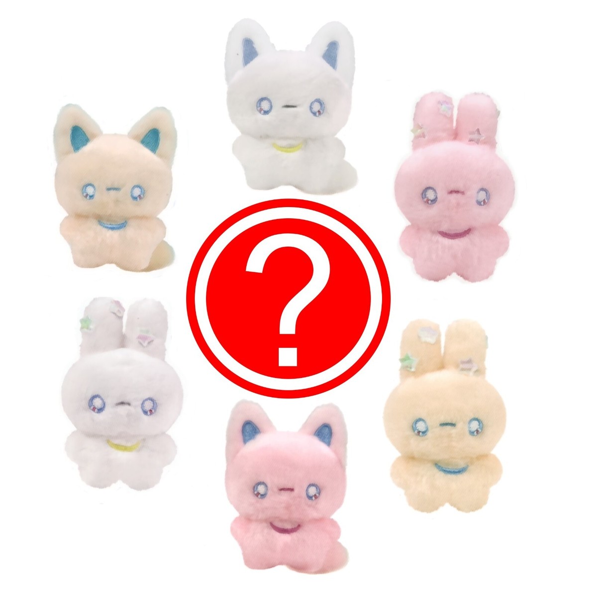 ❤︎Fluffy Cute Rin❤︎様　５点おまとめ専用　購入不可です Fox Bunny Blind Box Gashapon Plush Keychain Qualia Moon Friends 1