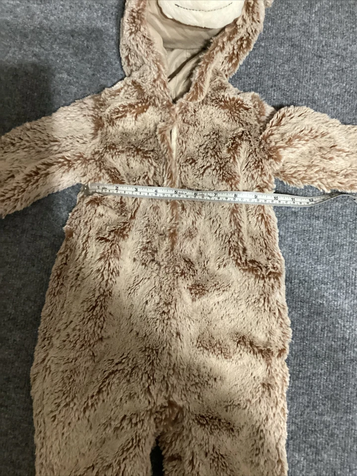 Pottery Barn Kids Monkey Costume Size 6 12 Months Snap Closure Snap Halloween - Image 3 of 4
